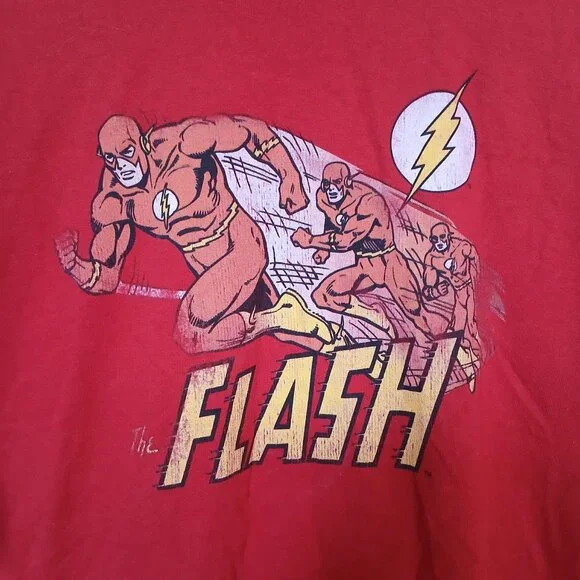 5/$25 Dc Comics Red Flash Graphic T-Shirt Size XL - Picture 3 of 6